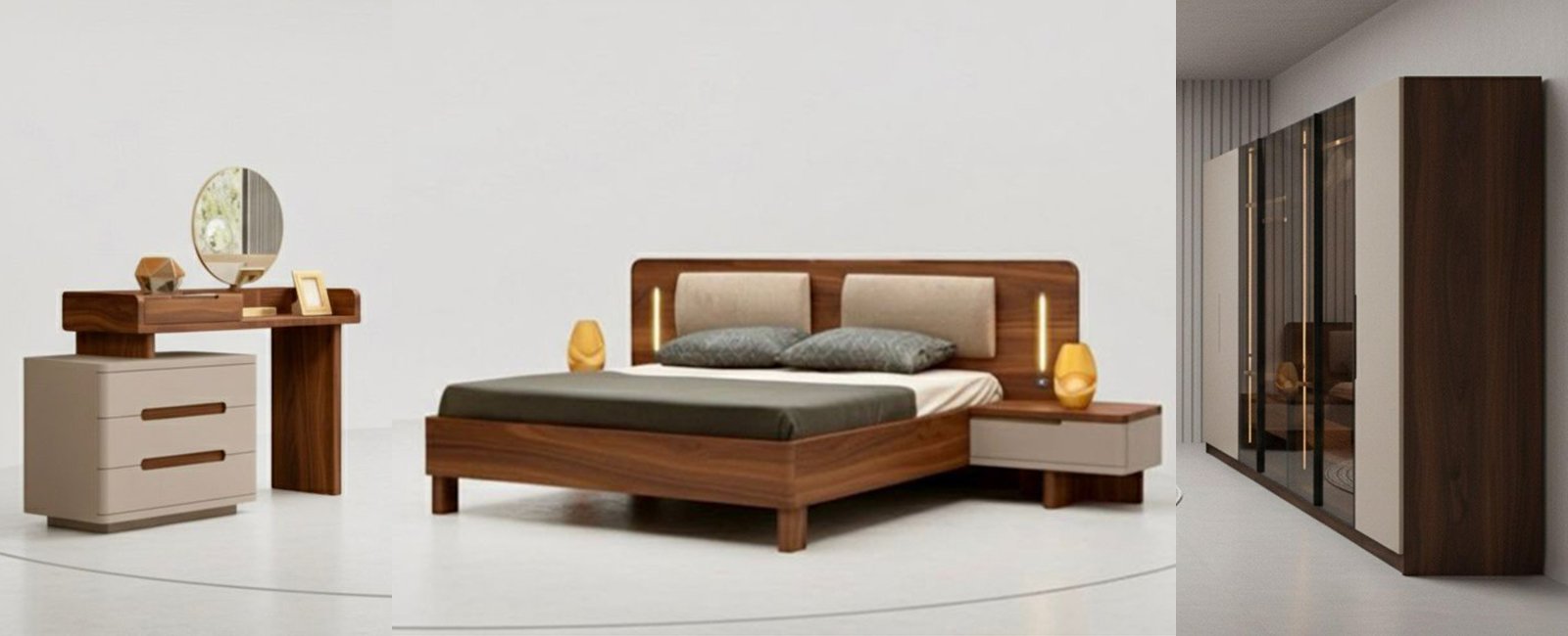 Doğal Ahşap Amerikan cevizi kaplama maldiv yatak odası Doğal Ahşap Amerikan cevizi kaplama maldiv yatak odası