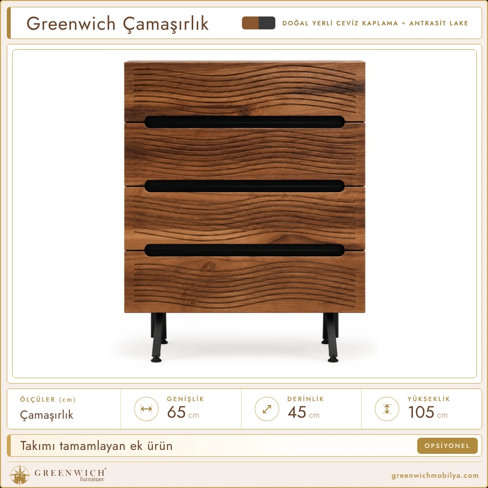 Greenwich çamaşırlık, opsiyonel ürün